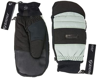 Ziener GENDON - Muffolo da sci da uomo, traspirante, impermeabile, alla moda, Gray Seal Ripstop, 10