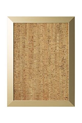Bi-Office, Bacheca Kamashi, Lavagna In Sughero Decorativo, Cornice Oro MDF, 90x60cm