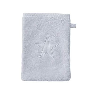 Möve Stars Manopla de baño, Plata, 20 x 15 cm