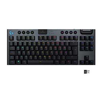 Logitech G915 LIGHTSPEED TKL Tenkeyless Wireless Mechanical Gaming Keyboard, Tactile GL Key Switch, Lightsync RGB, Ultra Slim Design, 40+ Hours Battery Life, German QWERTZ Layout