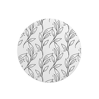Questo Casa, Round Digital Printed Mouse Pad, Non-Slip Base, for Office and Home, Diameter:22cm