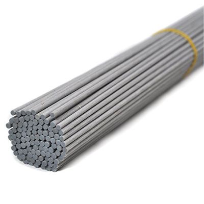 100 stuks vervangende vezeldiffusers, sticks voor geuraroma (25 cm x 3 mm, grijs)