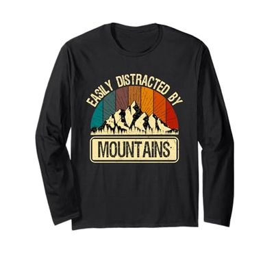 Facilmente distratto dalle montagne Maglia a Manica