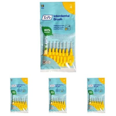 TePe 0,7 millimetri Misura 4 originale Interdental Brush - Pacco di 8 (Confezione da 4)