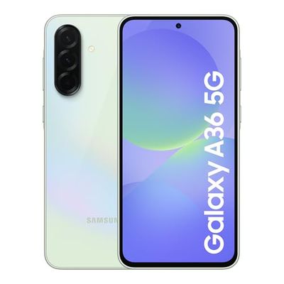 Samsung Galaxy A36 5G Smartphone, Awesome Intelligence, 8GB RAM, 256GB Storage, 50MP Camera, Awesome Lime, 3 Year Manufacturer Extended Warranty (UK Version)