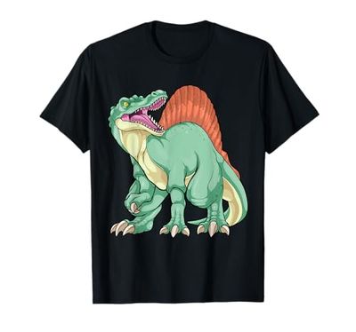Spinosaurus Dinosaurus Spine Lizard preistorico per bambini e ragazzi Maglietta