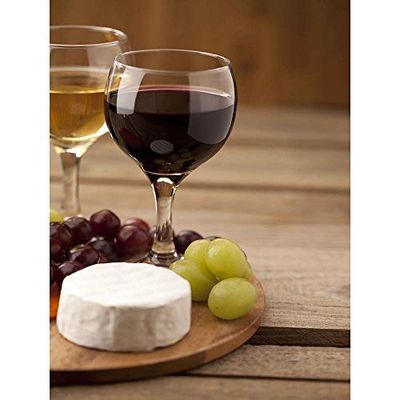 Wee Blue Coo Photo Composition Wine Cheese Grapes Board Red White Drink Art Print Poster Wall Decor 12X16 Inch