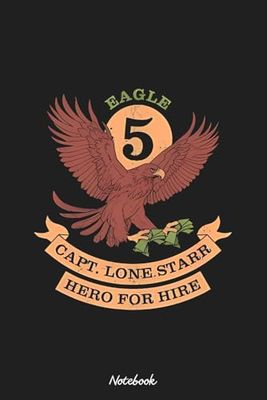 Eagle 5 - 80s scifi movie Notebook: 6x9 120 Pages, Ruled Notebook, Journal, Daily Diary, Organizer, Planner