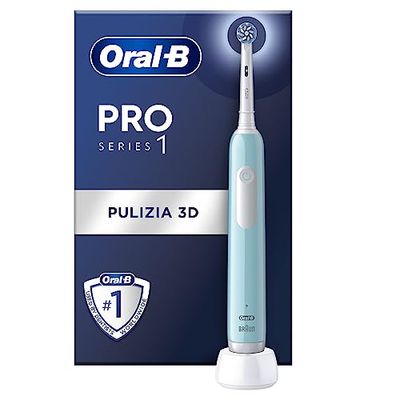 Oral-B Spazzolino Elettrico Ricaricabile Pro Series 1 Blu con 1 Testina di Ricambio. 1 Spazzolino