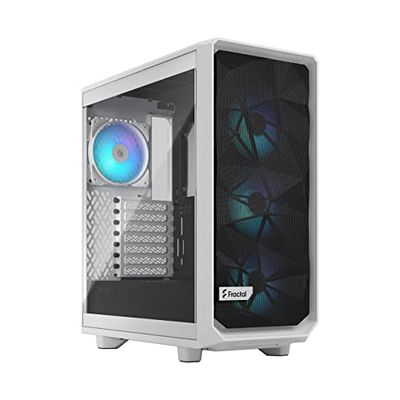 Fractal Design Meshify 2 Compact White TG Clear Tint, RGB, FD,C,MES2C,08