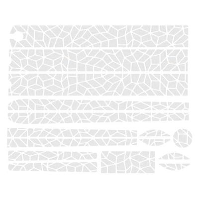 Reflective Berlin Unisex – Kit bici per adulti mosaico adesivo riflettente, bianco Kitmosaic, taglia unica