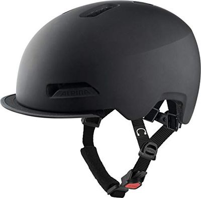 ALPINA Unisexe - Adultes, BROOKLYN Casque de vélo, black matt, 52-57 cm