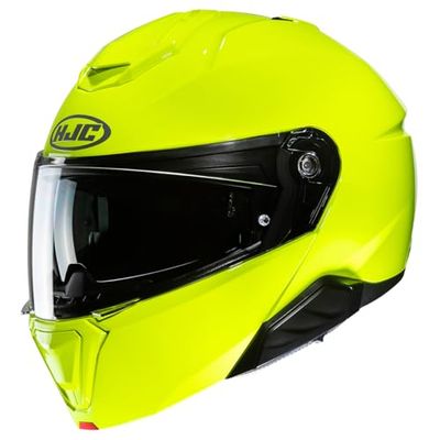 HJC, Casque Moto Modulable i91 UNI Vert Fluo, XL
