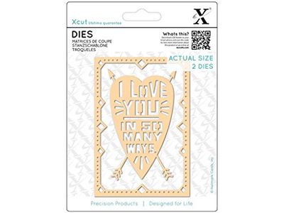 docrafts Love You Xcut - Fustella