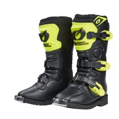 O'NEAL | Motocross Boots | Kids | Enduro Motorcycle | Air-Mesh confortable, quatre boucles, matériel synthétique de haute qualité | Boots Rider Pro Youth | Black Neon Yellow | Taille 2/34