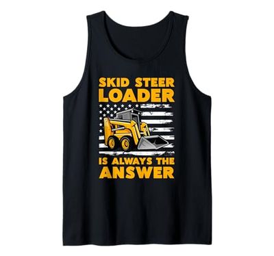 Diseño Entusiasta del Cargador Skid SMotiver Camiseta sin Mangas