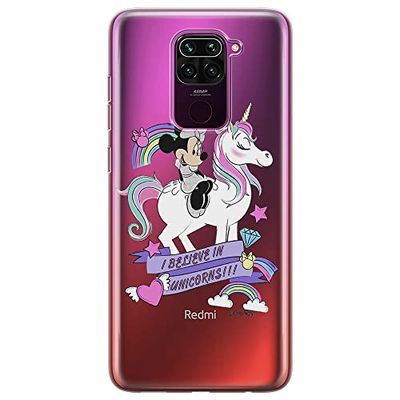 ERT GROUP mobiltelefonfodral för Xiaomi REDMI NOTE 9 originalt och officiellt licensierat Disney mönster Minnie 035 optimalt anpassad till formen på mobiltelefonen, gedeeltelijk transparant