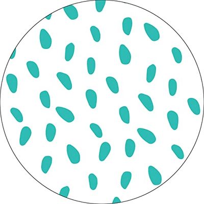 Bonateks, Round Digital Printed Mouse Pad, Non-Slip Base, for Office and Home, Diameter:22cm