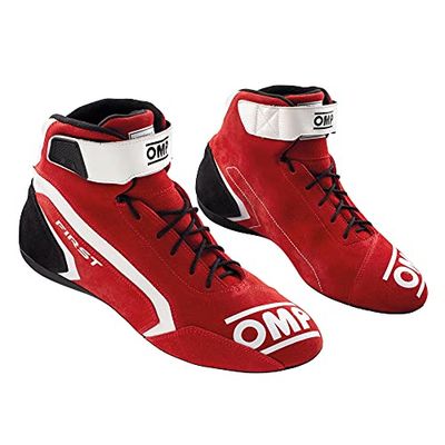 Omp Mixte First Race My2021 Chaussures Rouge/Blanc Taille 43 FIA 8856-2018 Bateau, Standard