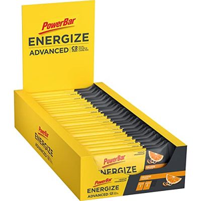 Powerbar Energize Advanced Orange 15x55g - Barre énergétique riche en glucides + C2MAX