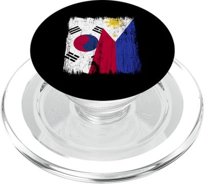 Corea del Sur Filipinas Media Bandera Coreana Filipino Jersey PopSockets PopGrip para MagSafe