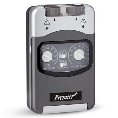 Performance Health 200 Premier Plus Dual Channel TENS Machine – Portable EMS Pain Relief Device with Flip Down Cover – Electrodes Included – Battery Operated