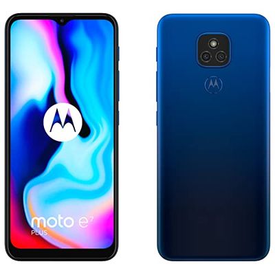 Motorola Moto E7 Plus - Smartphone 64GB, 4GB RAM, Dual Sim, Navy Blue