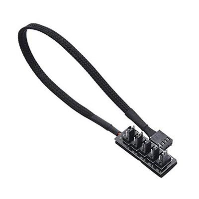 Gelid Solutions 1-to-4 PWM USB-hub-aansluiting 1 moederbord PWM-ventilatorheader op maximaal 4 ventilatoren, compatibel met alle 3 en 4-pins PWM-ventilatoren