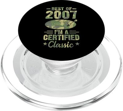 Disco de vinilo de cumpleaños Best Of 2007 I'm A Certified Classic PopSockets PopGrip para MagSafe