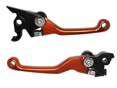 ACCOSSATO Paire de leviers orange pour Ktm 144 SX/XC de 2009 à 2013 (CC 144)