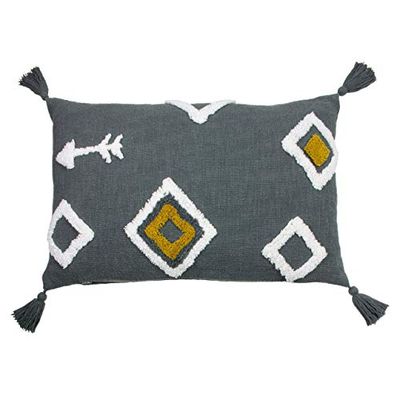 furn. Inka polyester fylld kudde, träkol, 40 x 60 cm