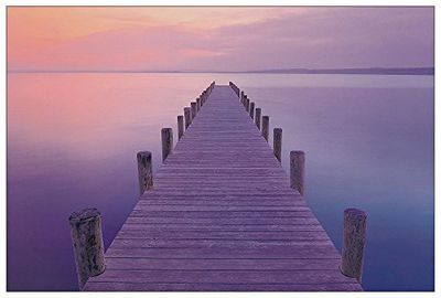 Artopweb EC40284 Panel Decorativo-Jetty Sunrise, Madera, Multicolor, 90x1.8x60 cm