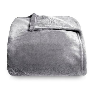 Silentnight Manta de Forro Polar súper Suave, versátil y esponjosa para Cama, sofá y sillón, Hecha de Forro Polar cálido, Acogedor y súper Suave, Color carbón, XL 150 x 200 cm