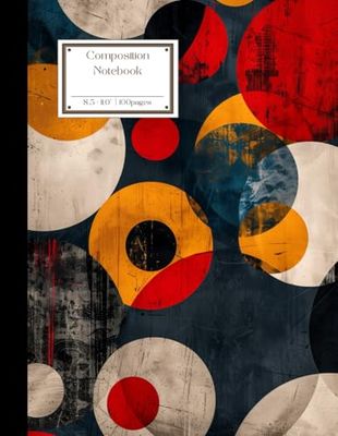 Abstract Avant-Garde Pattern Composition Notebook for School and Work: Composition Note for Study Notes,Work Laptop,Creative Workspace,Entertainment Hub