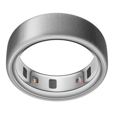 Oura Ring 4 – Brushed Silver – Maat 15 – Smartring | Controleer eerst je maat met de Oura Ring 4-maatset | Wearable die je slaap, hartslag en conditie bijhoudt – Batterij gaat tot wel 8 dagen mee