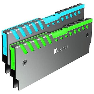 Juego de 2 disipadores térmicos para memoria Ram Jonsbo NC-2 RGB (plata)