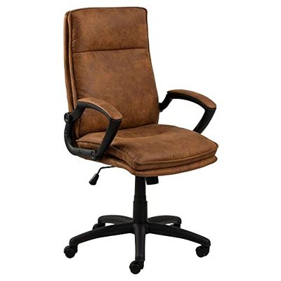 AC Design Furniture Bruno krzesło biurowe, wys. : 115 x szer.: 67 x głęb.: 69,5 cm, brązowy/czarny, tkanina/nylon, 1 szt.