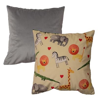 Chic Home sammet kuddfodral SAFARI CHIC 45 x 45 cm