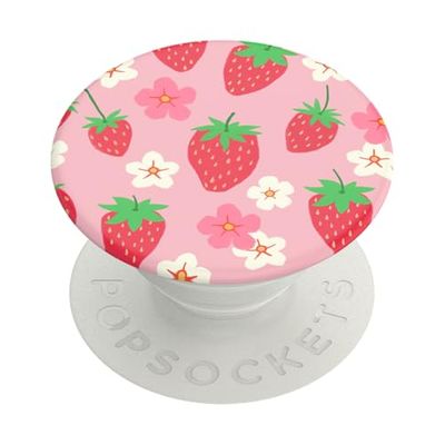 PopSockets PopGrip - Supporto e Impugnatura per Telefoni Cellulari e Tablet con Un Top Intercambiabile - Berry Bloom