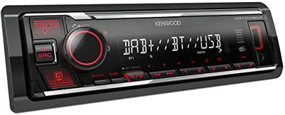 Kenwood autoradio USB, Bluetooth, Dab+, KMM-BT408DAB, Noir