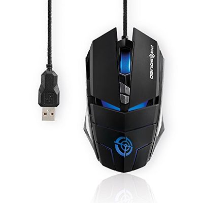 PureLink ProSquad Gaming Mouse | Fast and Accurate | 7 Buttons, 4000 DPI, Includes Weight Control Pro for PC