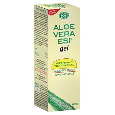 ESI Aloe Vera Gel – Gel med Vitamina E Tea Tree Pelle Secca e Arrossata, 200 ml (1-pack)