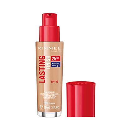 Rimmel London Lasting Finish Foundation 25H, Base de Maquillaje Tono 160 - 30 ml