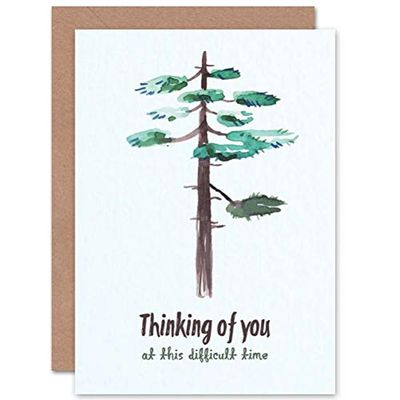 Wee Blue Coo CARD GREETING BEREAVED SYMPATHY DIFFICULT TIME