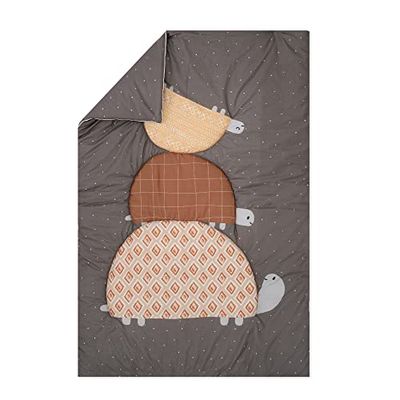 Julius Zöllner Couverture d'éveil bio | Taille 95 x 135 cm | Fabriquée en Allemagne | 100% coton bio | Certifié Öko-Tex Standard 100 | Tortues