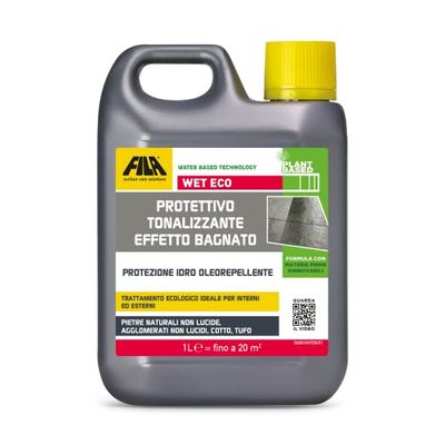 FILA Surface Care Solutions Wet Eco Tonaliserende bescherming met waterbasis, voor cake, natuursteen en agglomeraten, niet glanzend, 1 l