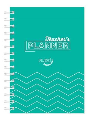 Planner scolastico per insegnanti, formato A5, con copertina rigida e 204 pagine flessibili