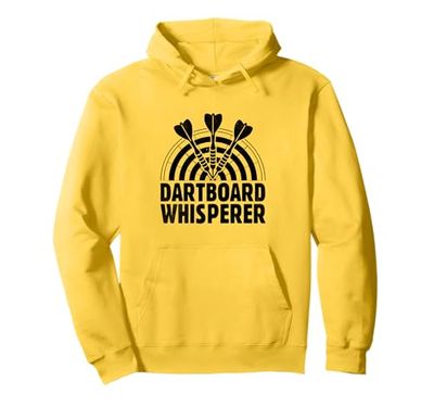 Dartboard Whisperer Gioco Giocatore Sportivo Felpa con Cappuccio