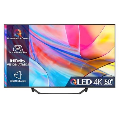 Hisense 50" UHD 4K 2023 50A72KQ, Smart TV VIDAA U6, Dolby Vision, HDR 10+, Game Mode Plus, Alexa Built-in, Tuner DVB-T2/S2 HEVC 10, lativù 4K