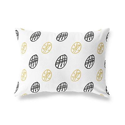 BonaMaison Willekeurig Patroon Decoratieve Kussensloop, Kussenhoezen Bank, Decoratieve Kussenhoesjes, Kussensloop; Sofa, Slaapkamer, Kantoor, Auto 35x50 Cm - Ontworpen en vervaardigd in Turkije
